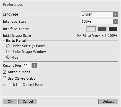 AKVIS Draw Preferences